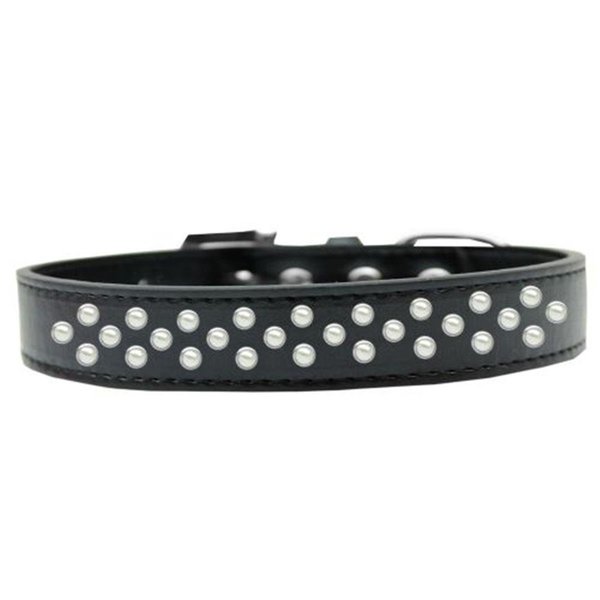 Unconditional Love Sprinkles Pearls Dog CollarBlack Size 20 UN851388
